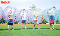 use the giant zorb ball happily